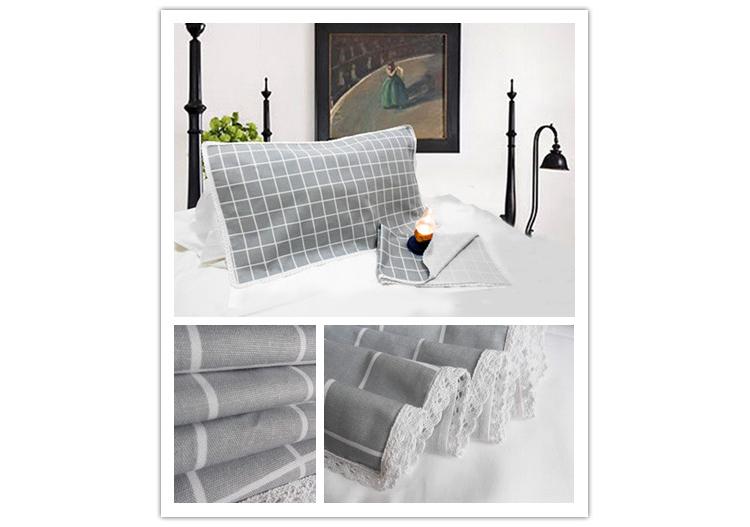 Cotton cũ thô vải ren gối sinh viên cotton nhỏ vải mùa hè mát vải gối khăn người lớn đôi gối đơn vỏ gối anime