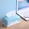 Creative tissue box Living room household napkin roll toilet paper tube Bedroom dormitory desktop simple cute cartoon toilet paper box