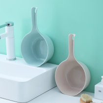 Flat Water Spoon Creative Standing Kitchen Scoop Water ladle Home Long handle Plastic big number Idea plus deep water scoop