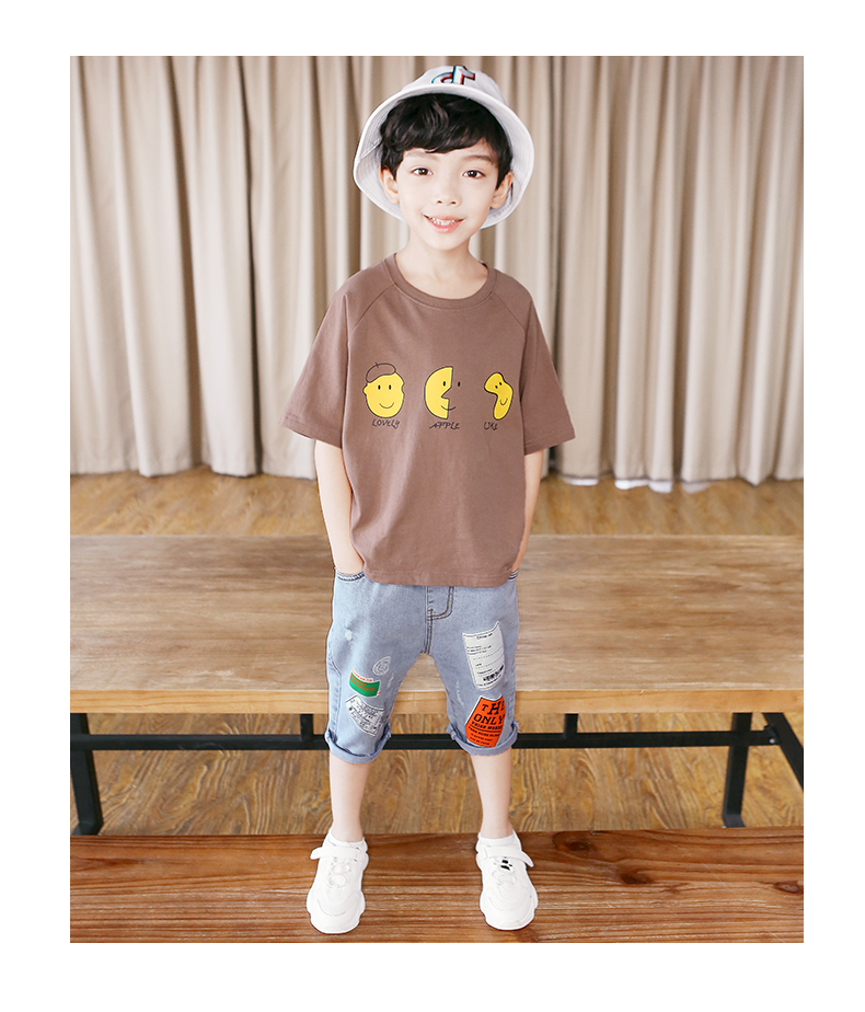 Quần bé trai Missiguo Mùa hè mỏng 2019 Quần áo trẻ em mới cho trẻ em Quần jean Quần sóng Hàn Quốc Big Boy - Quần jean đồ bơi cho bé gái