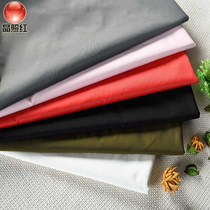 Autumn and winter thin T400 Broken Card Wind Clothes Pure color Fabric Fashion men and women Jacket Down Clothing Fabric Foreign Clothing Fabrics