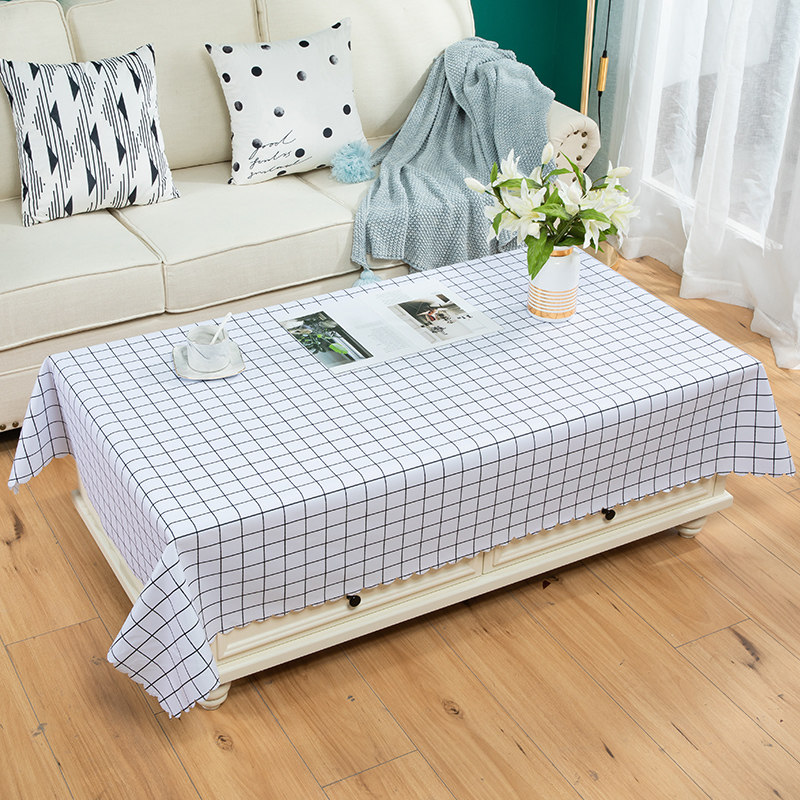 Tea table tablecs waterproof anti-burn cloth art living room modern minimalist tea table cushion cover pvc Nordic net red table cloth