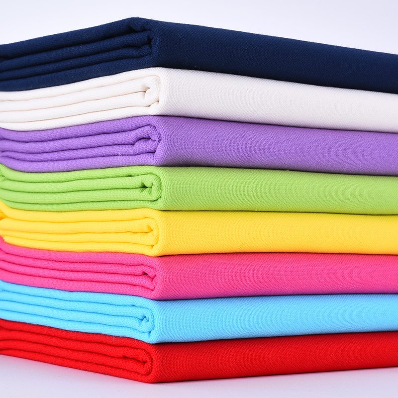 Canvas fabric thickened cotton and linen solid color linen curtain sofa fabric pure cotton old coarse cloth canvas bag cotton cloth