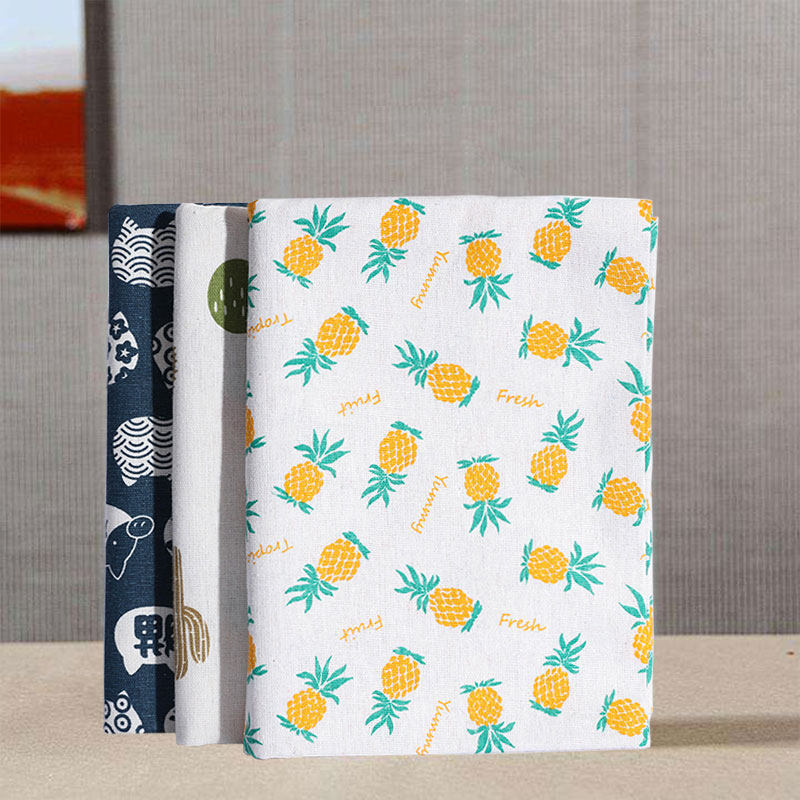 Tablecloth fabric cotton linen small fresh rectangular coffee table tablecloth ins dormitory room desk plaid tablecloth