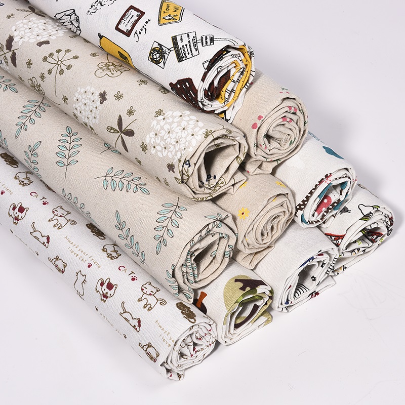 3m price cotton and linen fabric curtains hand clearance processing sofa background cloth ins wind hanging cloth tablecloth floral head