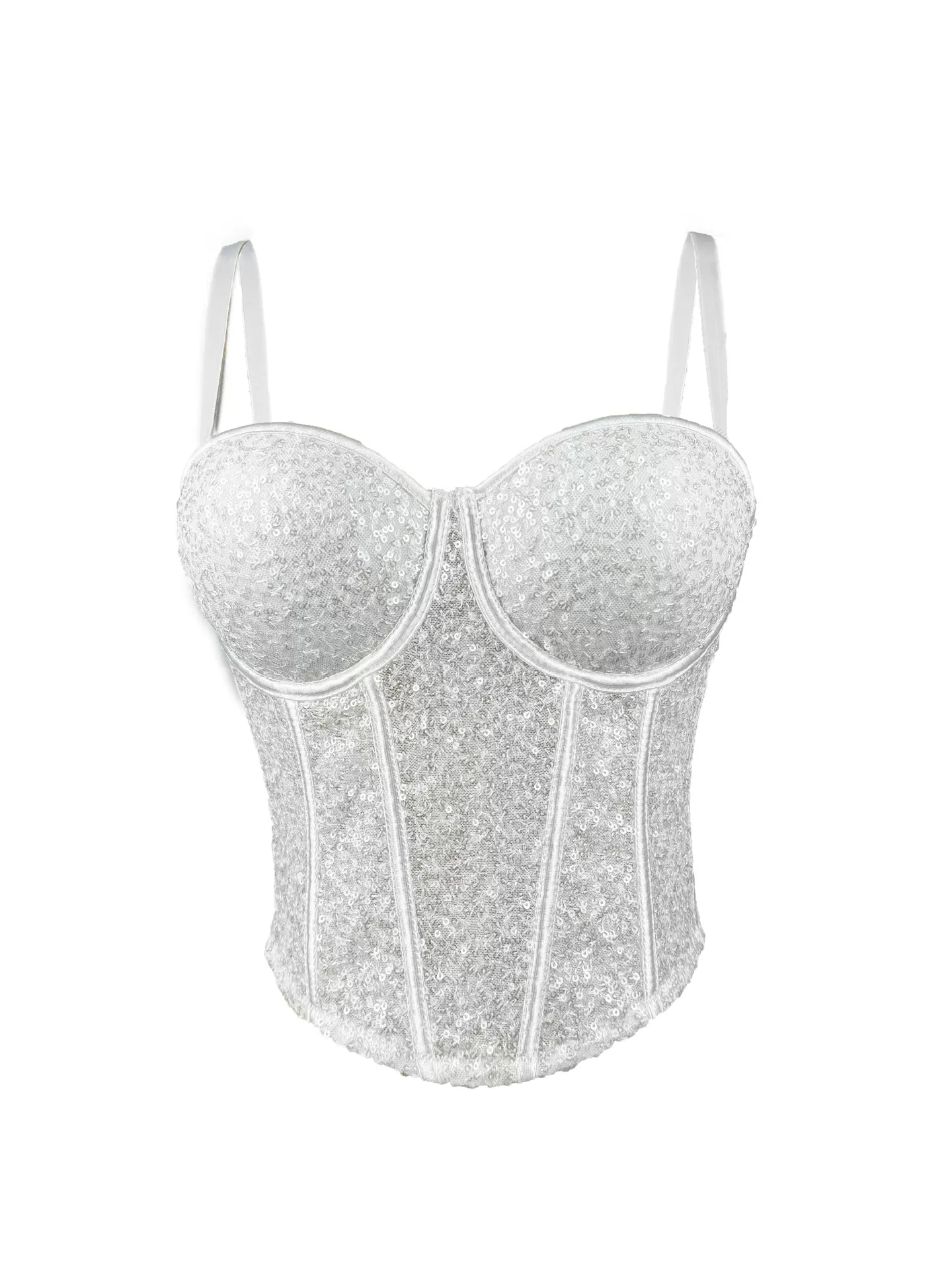 Костюм, топ-тюльпан (tube top), бюстье, бра, облегающий, эффект подъема