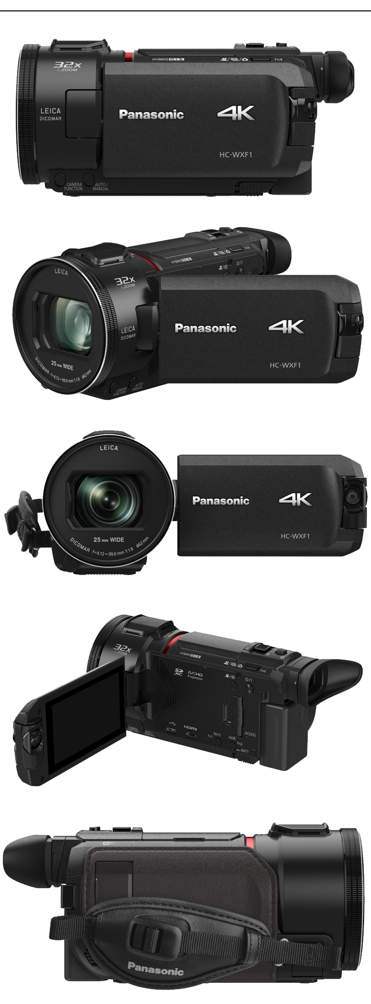 Quà tặng Máy ảnh gia đình cầm tay chất lượng cao Panasonic / Panasonic HC-WXF1GKK 4K - Máy quay video kỹ thuật số máy quay kỹ thuật số
