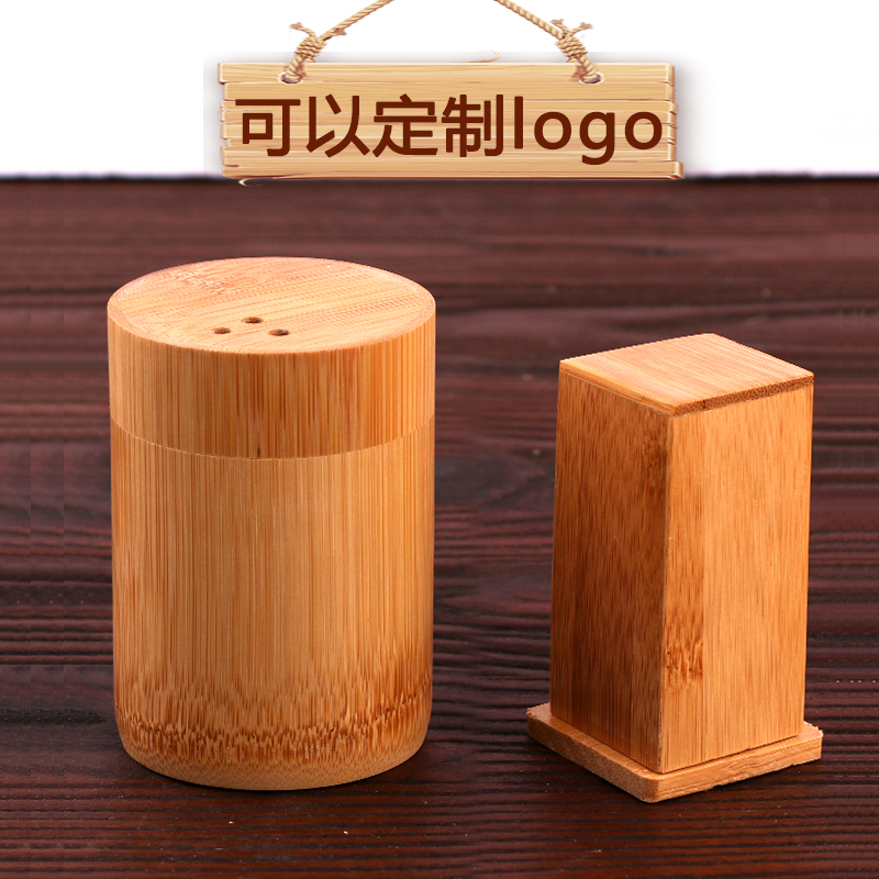 Bamboo toothpick box home retro creative hotel special dining room toothpick box custom logo lettering toothpick box hotel