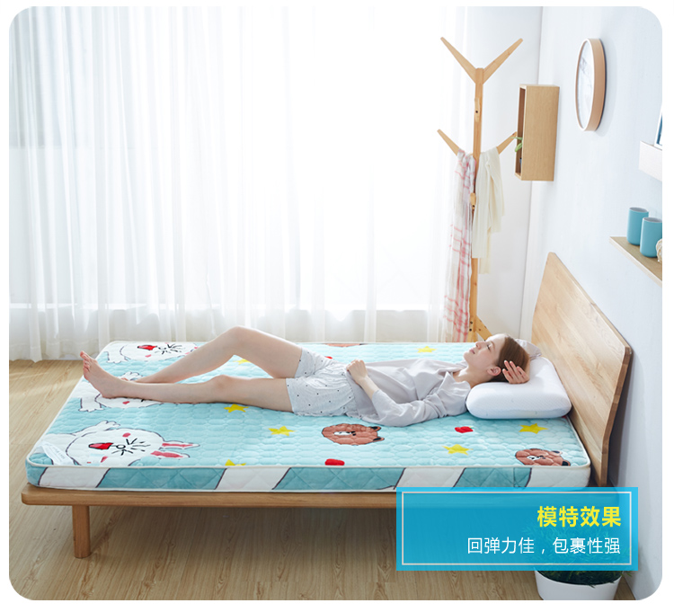 Nệm gấp 0,8 m 0,9 m ký túc xá sinh viên 1,0 m đơn đôi 1,5 m dày 1,2 m giường ngủ đệm everon giảm giá