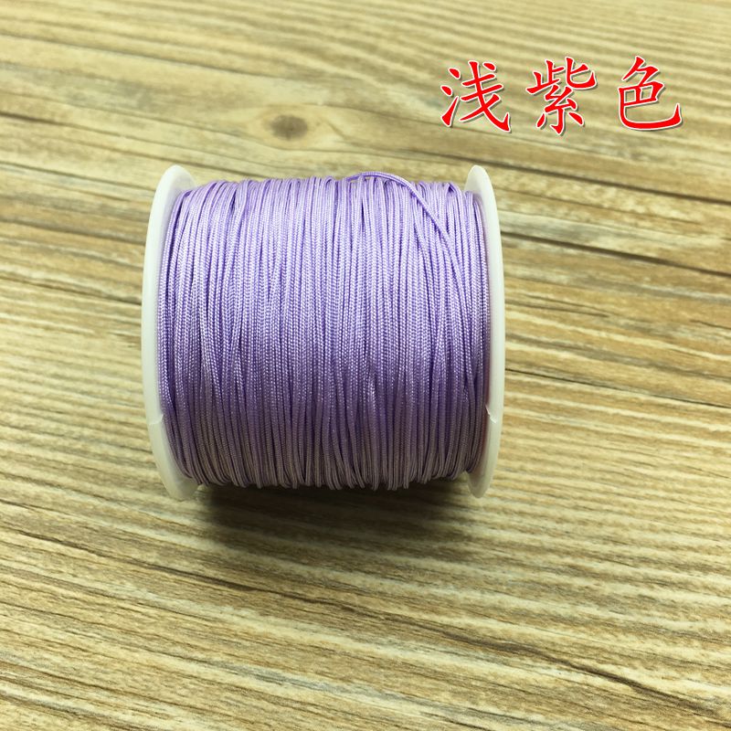 Số 72 dòng ngọc 0,8 mm DIY tay dệt kim Vòng tay vòng chân vòng cổ mặt dây chuyền ngọc bích dòng màu đỏ - Vòng chân vòng chân cho nữ