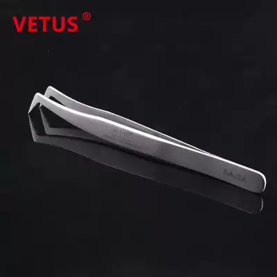 VETUS tweezers fine high precision anti-magnetic acid resistant stainless steel curved tip tweezers curved mouth tweezers 7-SA