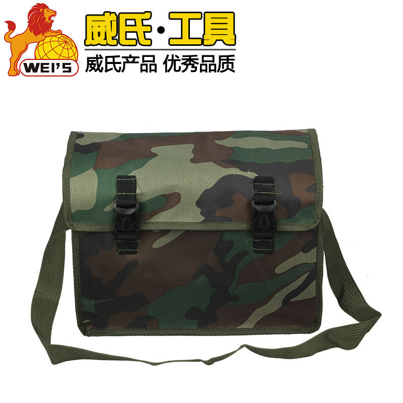Wyeth Camo double thickened tool bag Electrician bag Canvas Camo tool bag Waterproof wear-resistant backpack