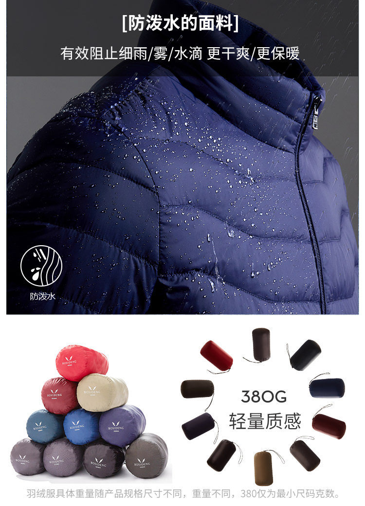 Blouson homme BOSIDENG    en Nylon - Ref 3119668 Image 12