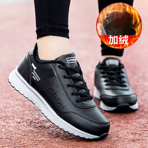 Нескользящая спортивная обувь для матери, комфортная обувь для ходьбы, утепленная повседневная обувь для отдыха, мягкая подошва, для среднего возраста