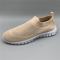Excellent foot feeling ~ foreign trade Original Single summer mesh breathable one pedal elastic socks ladies leisure sports shoes