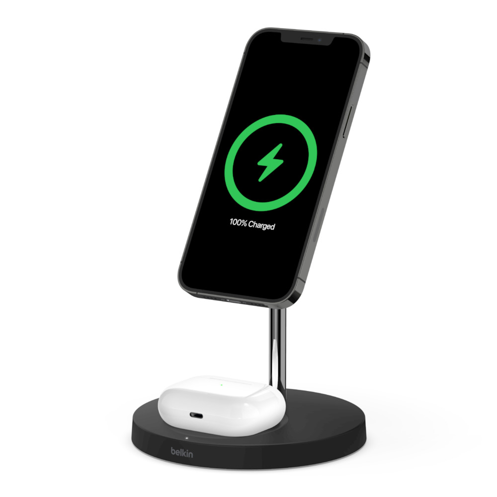 Belkin貝爾金iPhone13/12無線充電器MagSafe磁吸式蘋果專用PD快充15W支架airpods2pro耳機手錶iWatch三合一 Belkin貝爾金iPhone13/12無線充電器MagSafe磁吸式蘋果專用PD快充15W支架airpods2pro耳機手錶iWatch三合一