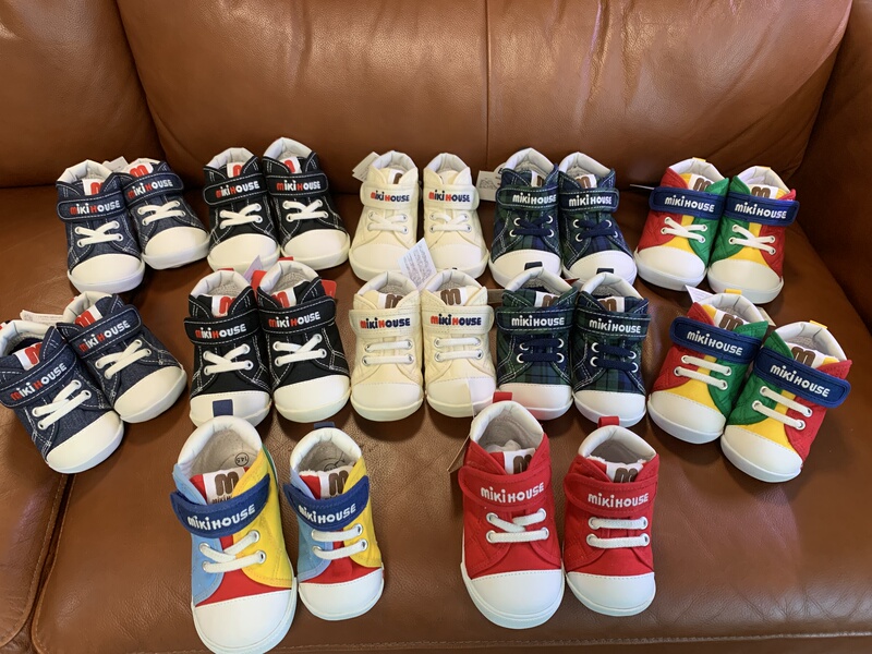 Miki Japanese Style Canvas Shoes for Boys and Girls, Stage Two Miki Japanese Style Canvas Shoes for Boys and Girls, Stage Two