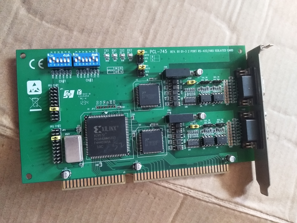 Taiwan Research China Newsletter Card PCL-745 745B 2 mouth RS-422 485 ISA string card PCL-745-Taobao