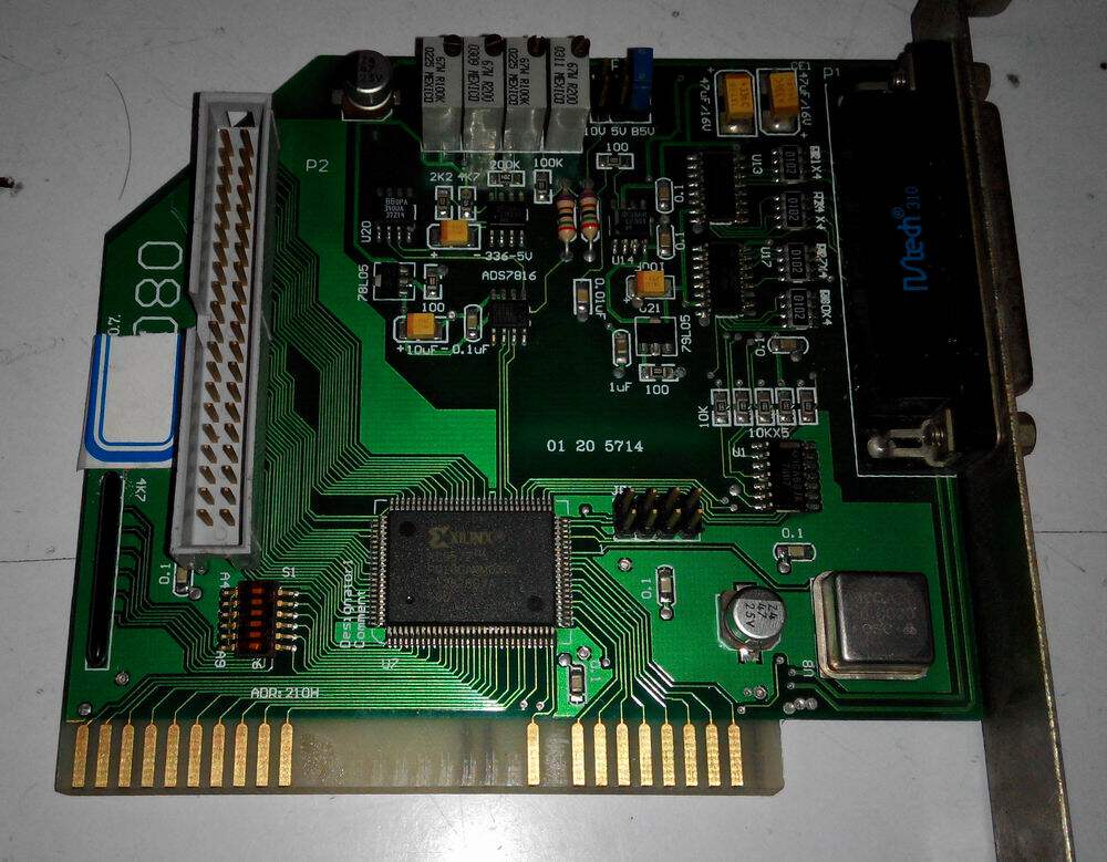 Original XILINX XC9572 development board ISA interface 2-row 25-pin industrial control card control card