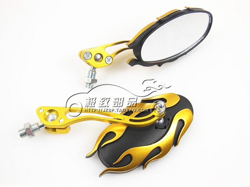 Phụ kiện xe máy gương chiếu hậu WISP tái trang bị gương xe điện phương tiện đi lại phía sau gương ngọn lửa gương kính xoay crg