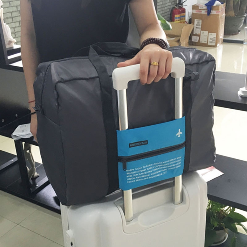 Luggage bag large-capacity foldable travel bag portable luggage bag women's simple short-distance trolley handbag travel bag