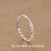 990 solid silver ring women's love index finger ring