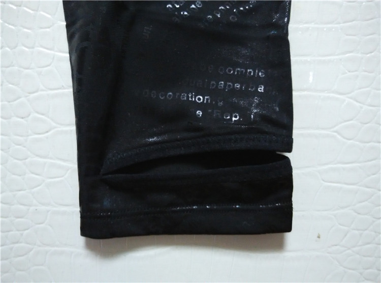 Mùa thu mới giải phóng mặt bằng màu đen mỏng jacquard vải béo MM thời trang kích thước lớn chân quần quần quần legging nữ thời trang công sở nữ