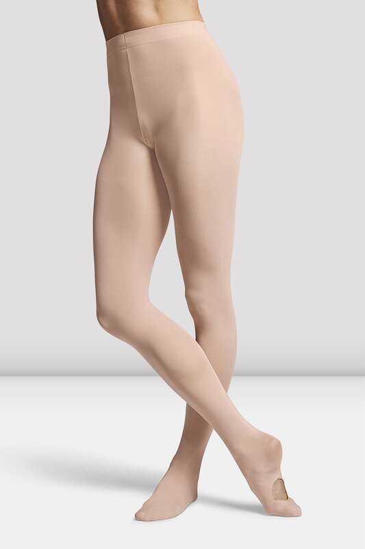 Bloch T0982L High-Waisted Ultra-Soft and Super-Elastic Hole-Cut Comfortable Waist Ballet Tights Dance Tights for Girls and Children