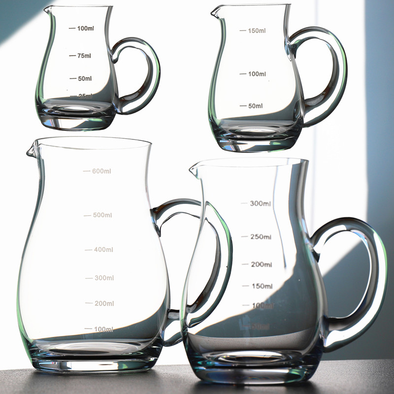 With a scale crystal glass splitter with handsplit pot cup cup wake wine wine pot Japanese wine pot