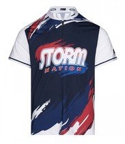 T-Shirt à col montant Storm Bowling coréen 2024 vêtements de sport tissu à séchage rapide ST-BD-01