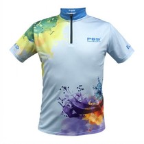 SH Bowling Supplies Store Hot Sale PBS Professional Bowling Sportswear Bowling Shirt Splashed Ink Style