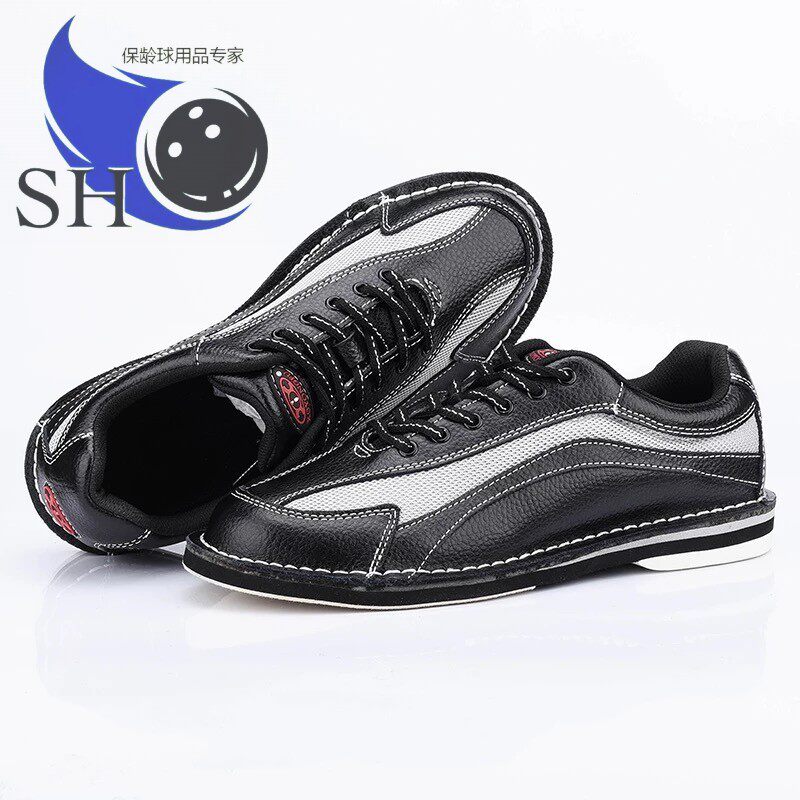 SH Bowling Supplies Best Selling Couple Style Bowling Shoes for Men with Soft Leather Sole Ventilation Holes