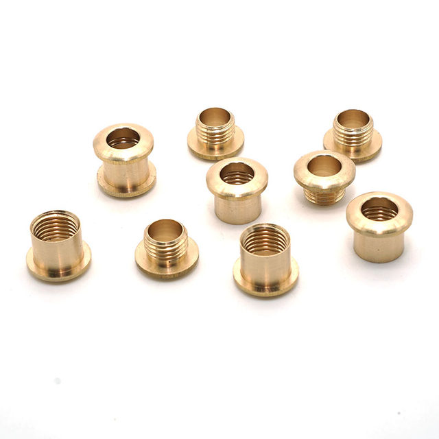 Pure brass eyelet air eye thread live buckle leather luggage accessories pure copper flat curved screw mouth ring buckle