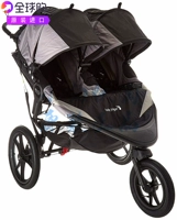 Baby Jogger Summit x3 двойной пробежек Baby Double -Seater Carts Резиновая шина полная подвеска