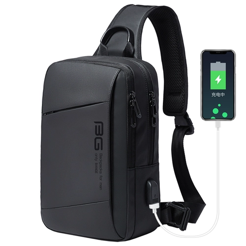 Мужская сумка на одно плечо, сумка через плечо, универсальный рюкзак для отдыха, модная трендовая нагрудная сумка, в корейском стиле