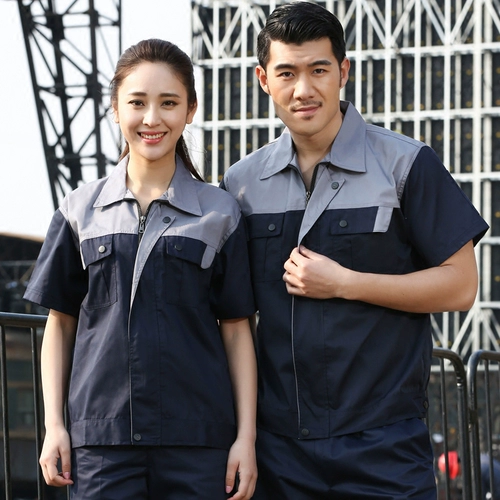 Мужской летний износостойкий тонкий комбинезон, короткий рукав