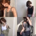 Phụ nữ mùa hè phiên bản Hàn Quốc của quần lọt khe ngắn hoang dã vest vest rốn áo sơ mi sling ngoài mặc áo sơ mi áo khoác adidas nữ Áo ba lỗ