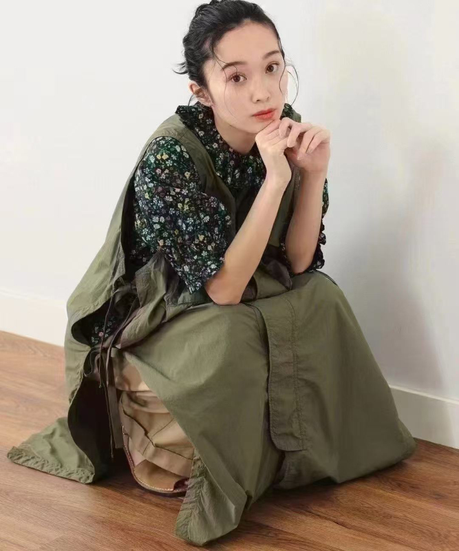 Daily Order / Workwear / Side Laces / Mid-Length Sleeveless Dress