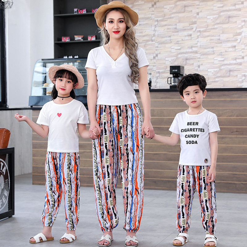 Child Loose Pants Light Cage Pants Baby Kini Clothing Anti-mosquito Pants Cotton Silk Pants Home Pants Ultra Slim Summer Air Conditioning Pants