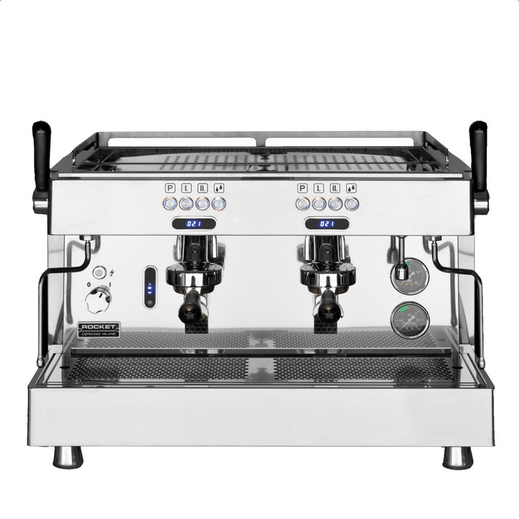 máy pha cà phê smeg Máy pha cà phê Rocket của Ý R9 Bộ điều khiển nhiệt độ thương mại đa nồi hơi hai đầu của Ý - Máy pha cà phê máy pha cafe faema