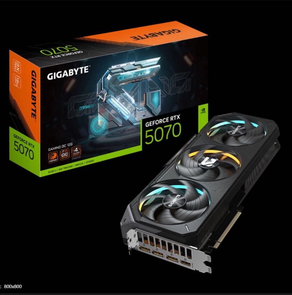 Gigabyte RTX 5070 GAMING OC 12G Eagle グラフィックカード、新品、正規品、13%割引の請求書付き。