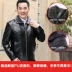 Áo khoác da nam mùa đông giản dị cộng với áo khoác nhung da nam lông thú một mùa đông dày dày trung niên áo bomber nam Quần áo lông thú