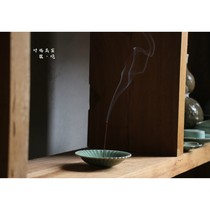 Longquan Celadon high-end line incense incense insert Ceramic travel incense holder Indoor sandalwood agarwood porous line incense burner