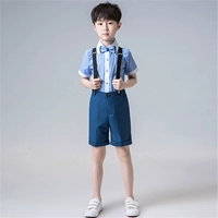 Рубашка, шорты, галстук-бабочка, подтяжки