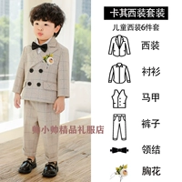 Осенний костюм, рубашка, штаны, жилет, галстук-бабочка на лацкан