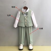 Зеленый жилет, штаны, галстук-бабочка