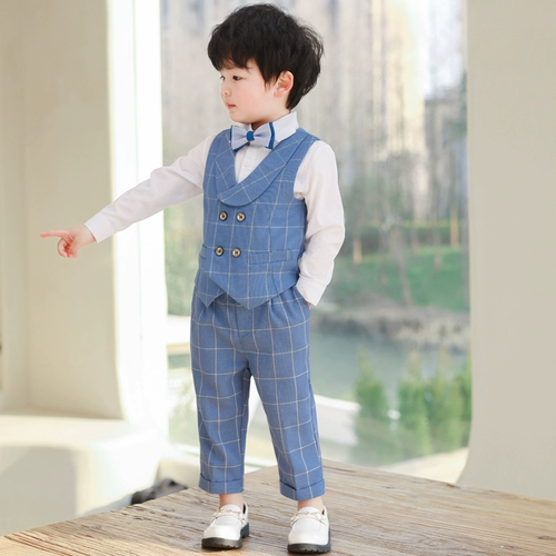 Костюм мальчика цветочника, летний детский классический костюм, детское платье, подарок на день рождения, в британском стиле