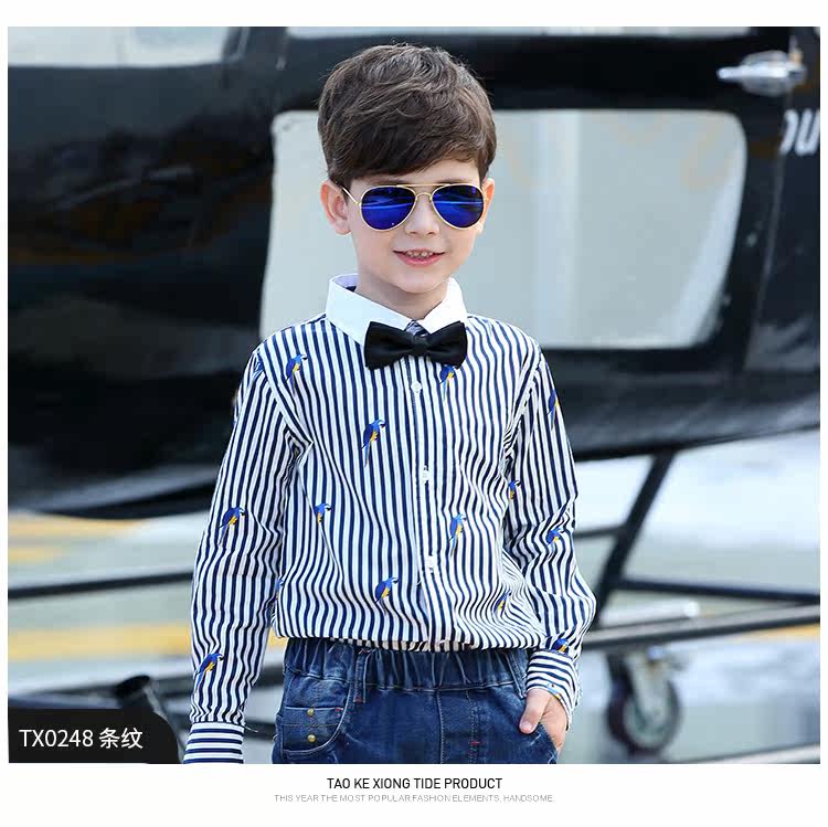 Chemise garcon à manche longue - Ref 2073326 Image 57