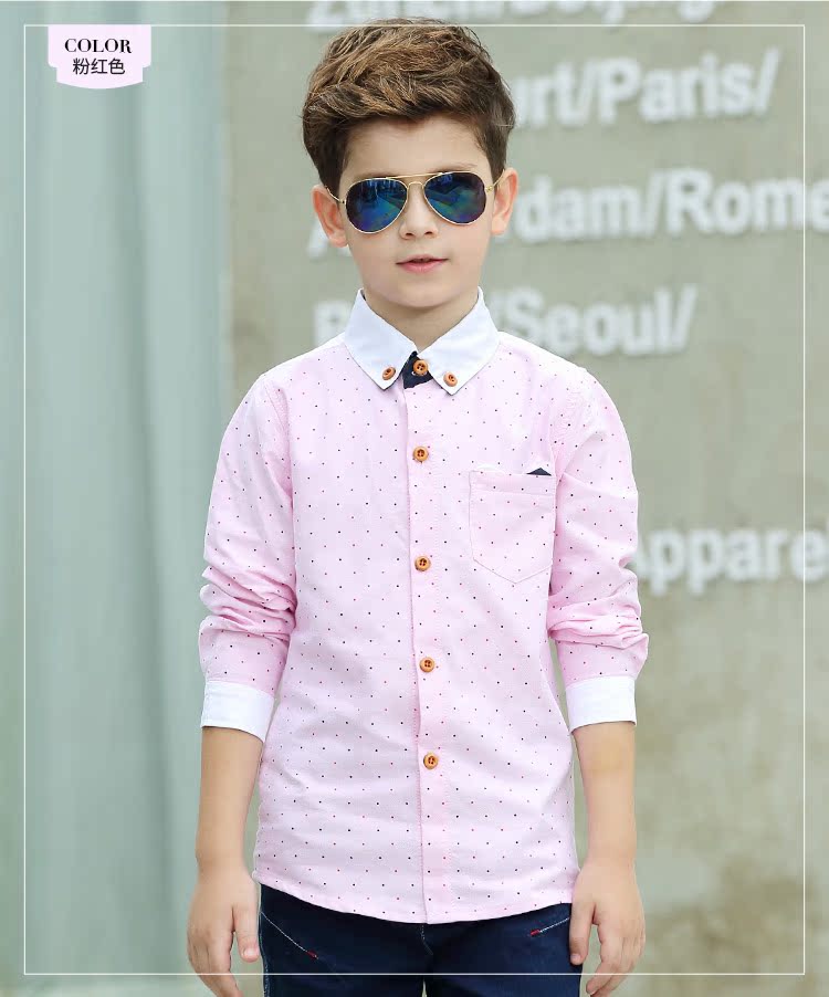 Chemise garcon à manche longue - Ref 2082454 Image 37