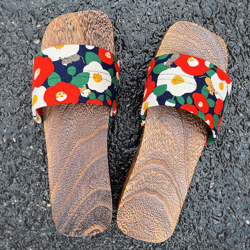 Women's Clogs, Closed-Toe Slip-On Sandals, Japanese-Style Sandals, Cosplay Japanese Thick-Soled Wooden Clogs, Summer High-Heeled Japanese Style